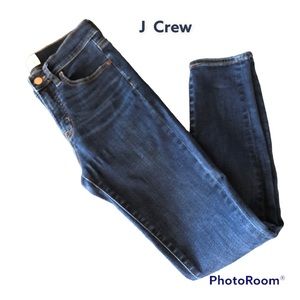 J CREW 9” High Rise Dark Wash Toothpick Skinny Jeans
